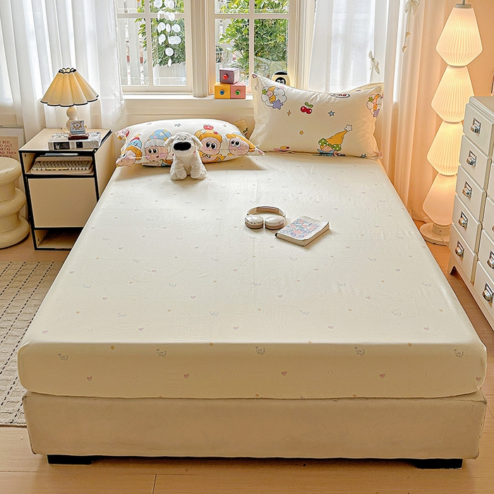 91家纺网 家纺一手货源 找家纺 依庭 2026新款12868全棉纯棉印花床笠星星漫游记