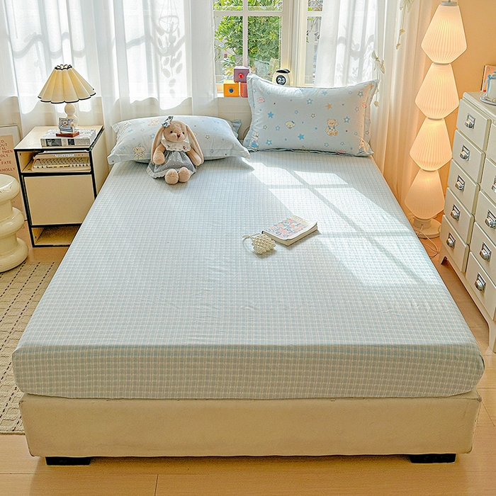 91家纺网 家纺一手货源 找家纺 依庭 2026新款12868全棉纯棉印花床笠星星童话园