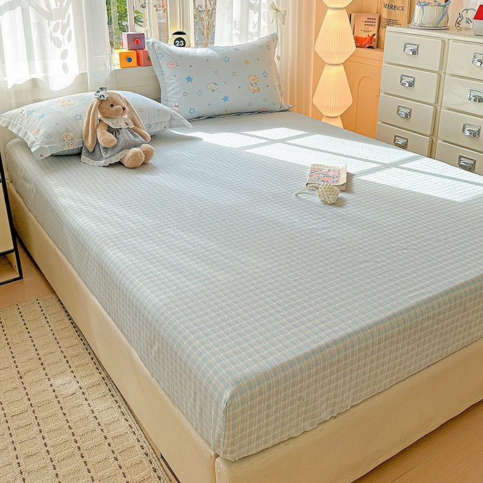 91家纺网 家纺一手货源 找家纺 依庭 2026新款12868全棉纯棉印花床笠星星童话园