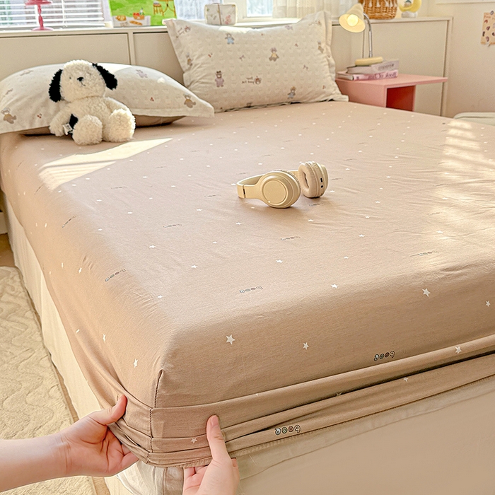 依庭 2026新款12868全棉纯棉印花床笠熊熊漫歌