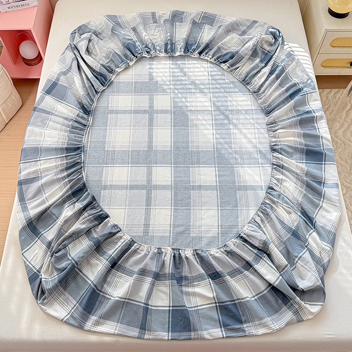 91家纺网 家纺一手货源 找家纺 依庭 2026新款12868全棉纯棉印花床笠悬浮晶阵