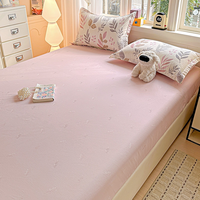 91家纺网 家纺一手货源 找家纺 依庭 2026新款12868全棉纯棉印花床笠叶语轻喃