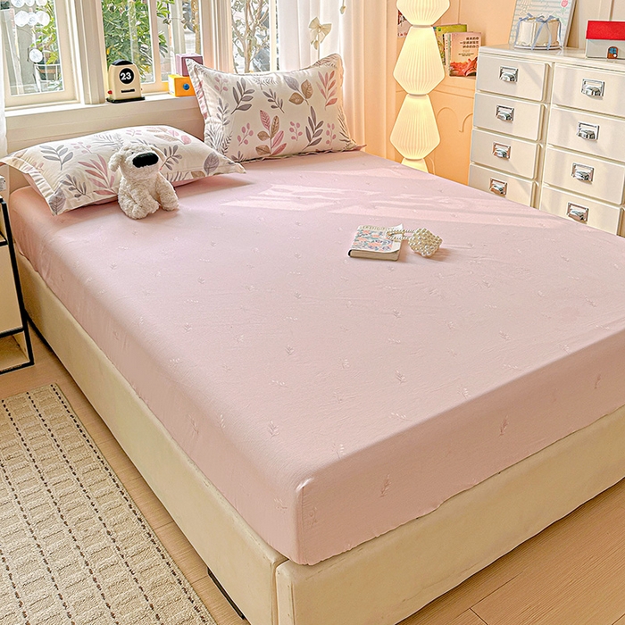 91家纺网 家纺一手货源 找家纺 依庭 2026新款12868全棉纯棉印花床笠叶语轻喃