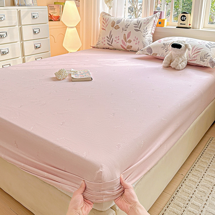 91家纺网 家纺一手货源 找家纺 依庭 2026新款12868全棉纯棉印花床笠叶语轻喃