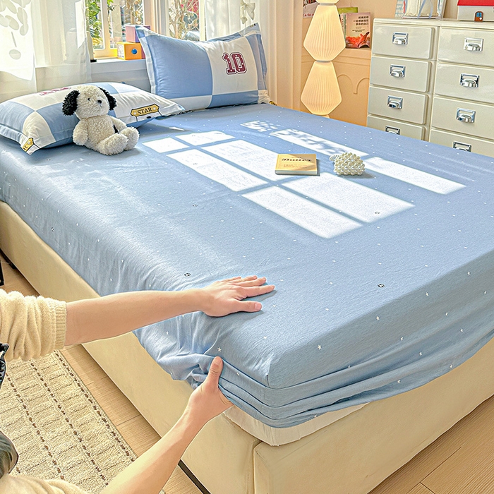 依庭 2026新款12868全棉纯棉印花床笠足球小将