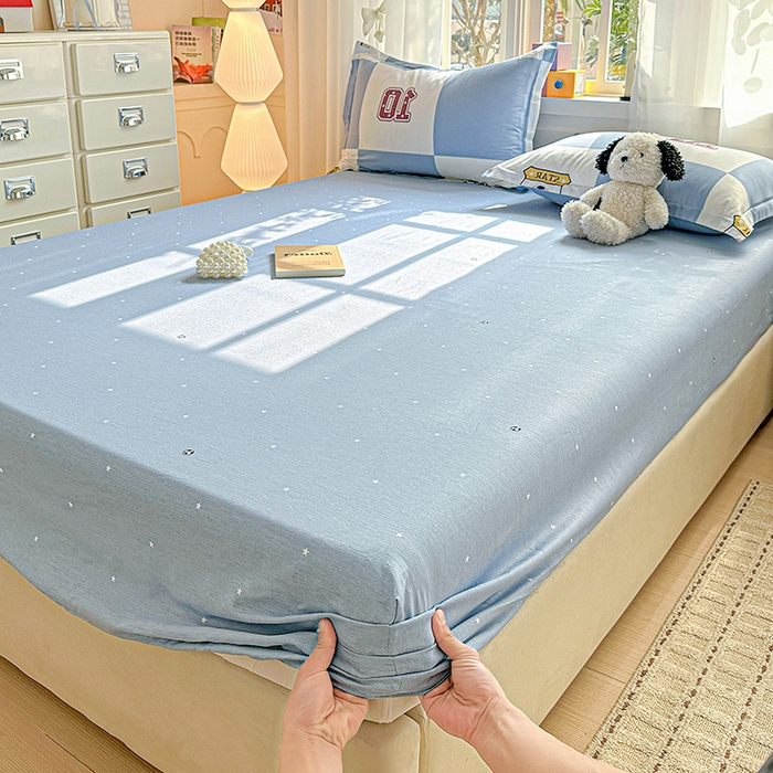 91家纺网 家纺一手货源 找家纺 依庭 2026新款12868全棉纯棉印花床笠足球小将