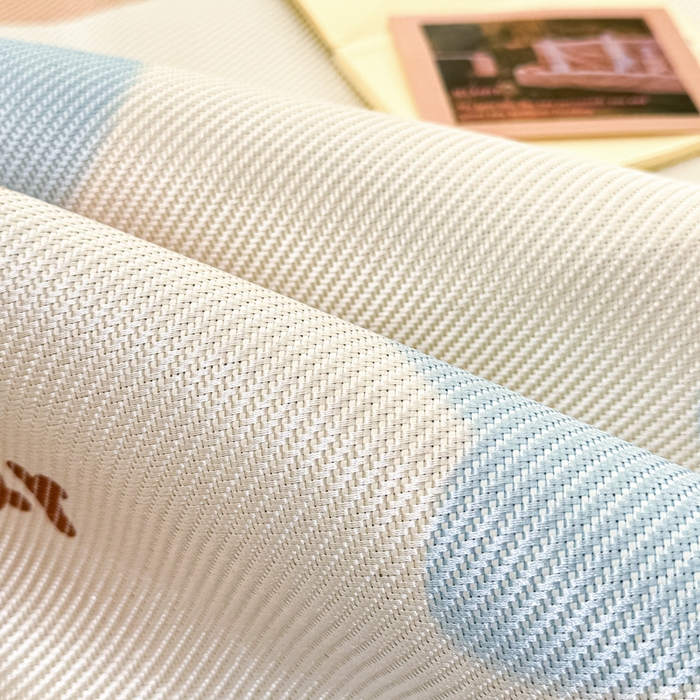 91家纺网 家纺一手货源 找家纺 川悦生活 2026新款时尚数码印花冰藤席 熊仔小歪