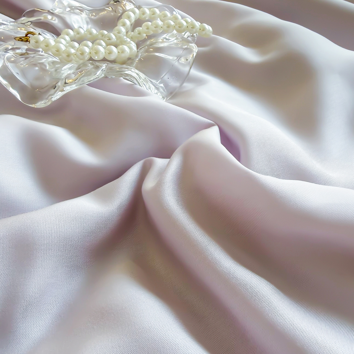 91家纺网 家纺一手货源 找家纺 三俏家纺 2026新款夏被100%莱赛尔天丝纯色床盖款夏被四件套60支天丝夏凉被 香芋紫