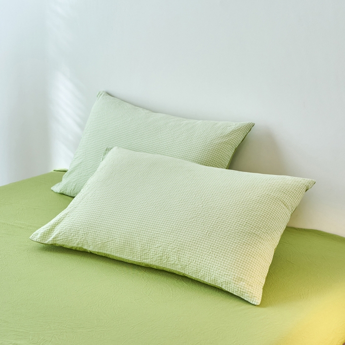 91家纺网 家纺一手货源 找家纺 （总）春皖家纺 2026春夏新款全棉水洗棉单枕套枕套单件单品枕套