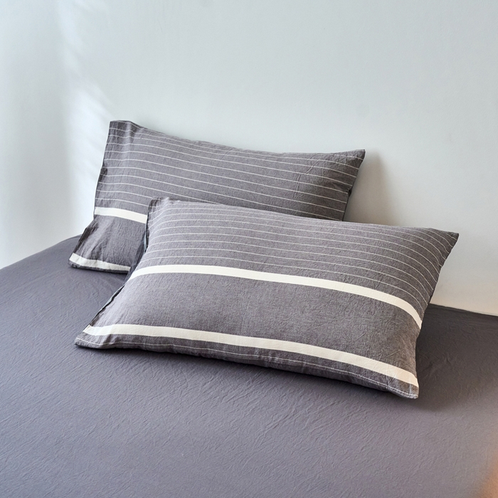 91家纺网 家纺一手货源 找家纺 （总）春皖家纺 2026春夏新款全棉水洗棉单枕套枕套单件单品枕套