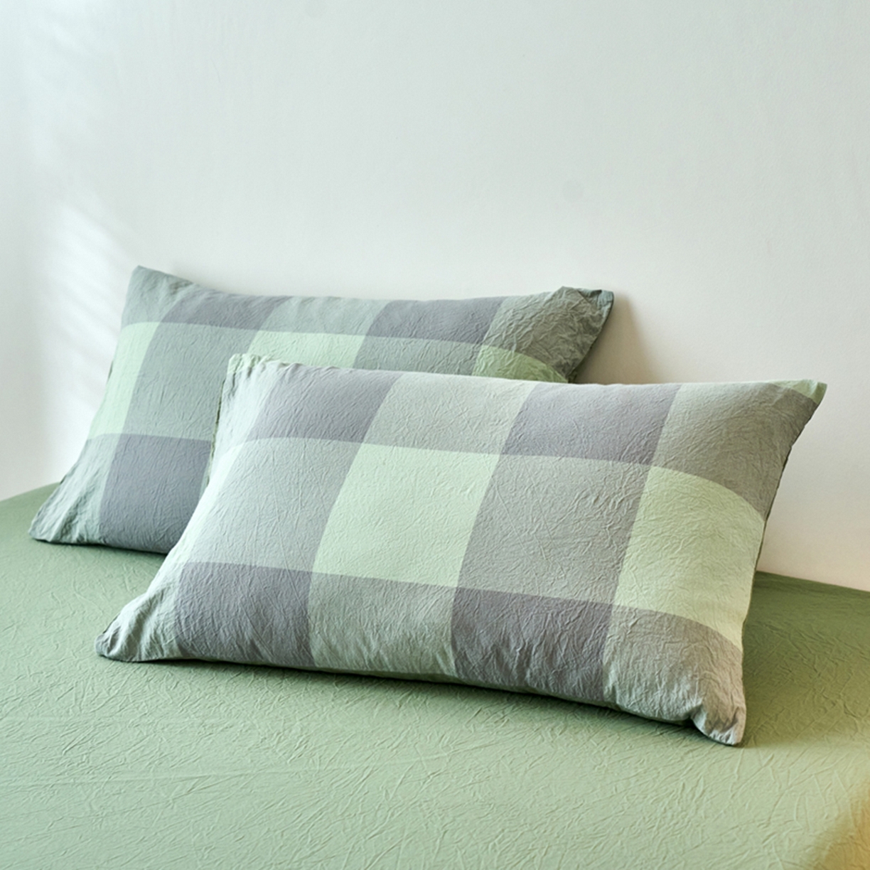 91家纺网 家纺一手货源 找家纺 （总）春皖家纺 2026春夏新款全棉水洗棉单枕套枕套单件单品枕套