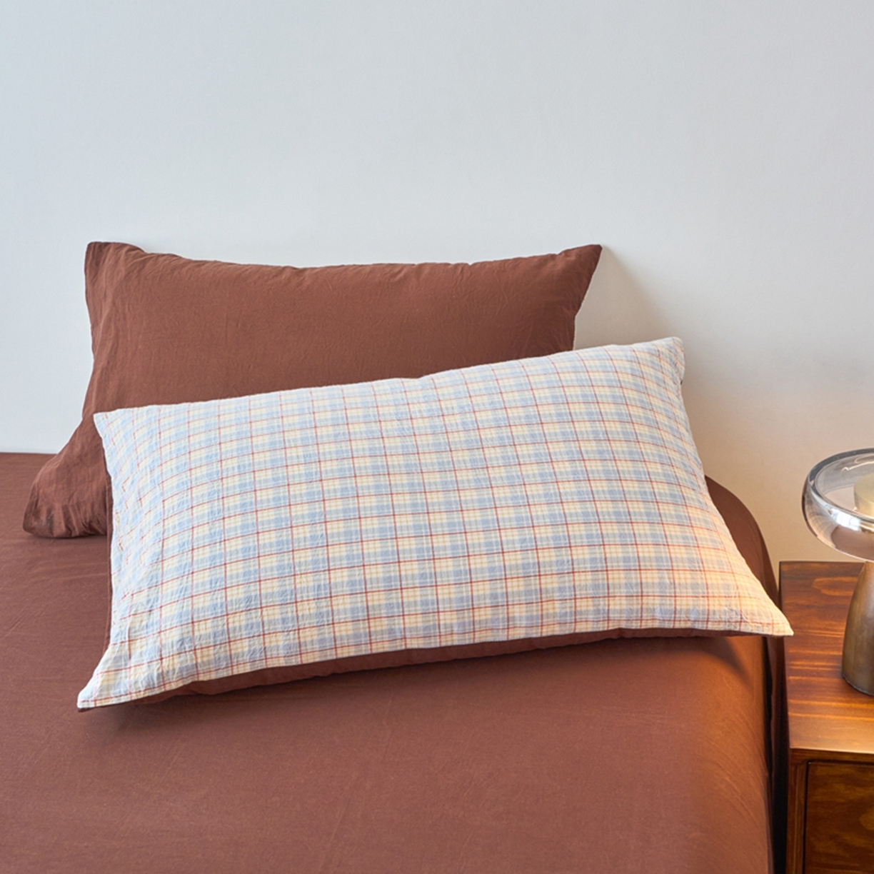 91家纺网 家纺一手货源 找家纺 春皖家纺 2026春夏新款全棉水洗棉单枕套枕套单件单品枕套 春风格