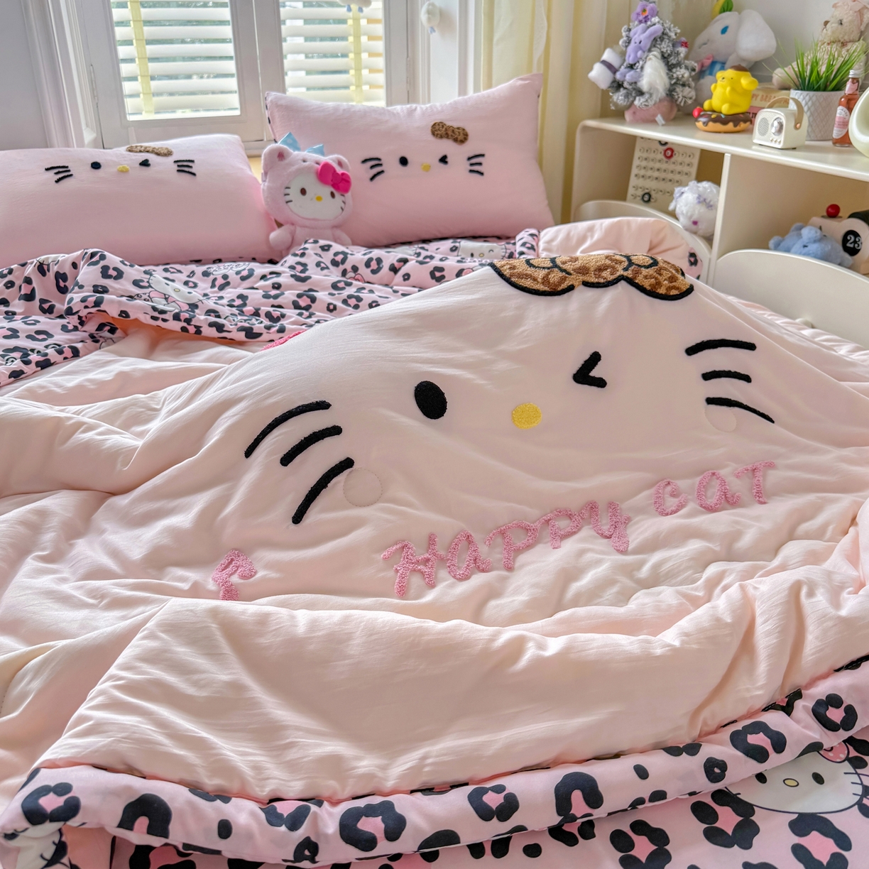 91家纺网 家纺一手货源 找家纺 优卡迪家纺馆 2026新款水洗棉印加绣夏被四件套下载文件包含买家秀 摩登KT-玉粉