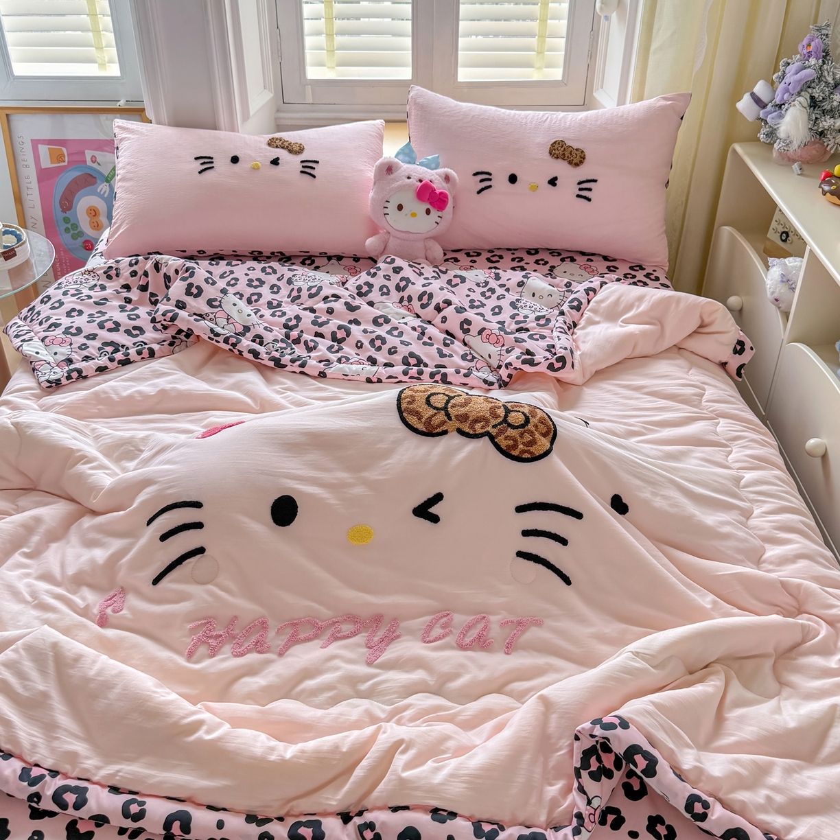 91家纺网 家纺一手货源 找家纺 优卡迪家纺馆 2026新款水洗棉印加绣夏被四件套下载文件包含买家秀 摩登KT-玉粉