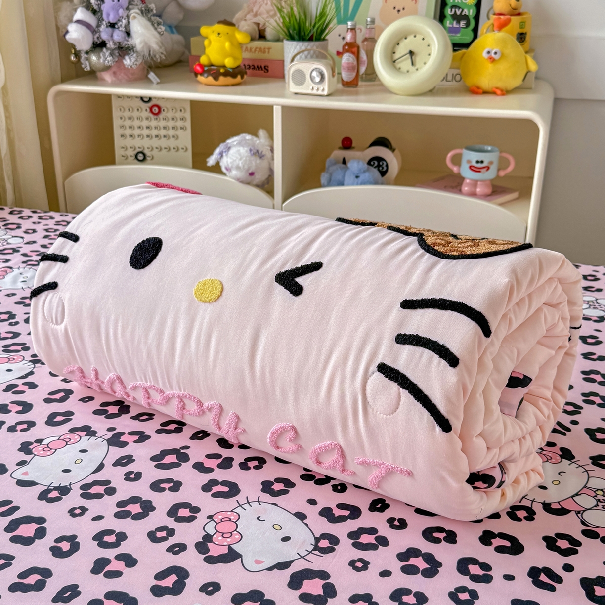 91家纺网 家纺一手货源 找家纺 优卡迪家纺馆 2026新款水洗棉印加绣夏被四件套下载文件包含买家秀 摩登KT-玉粉