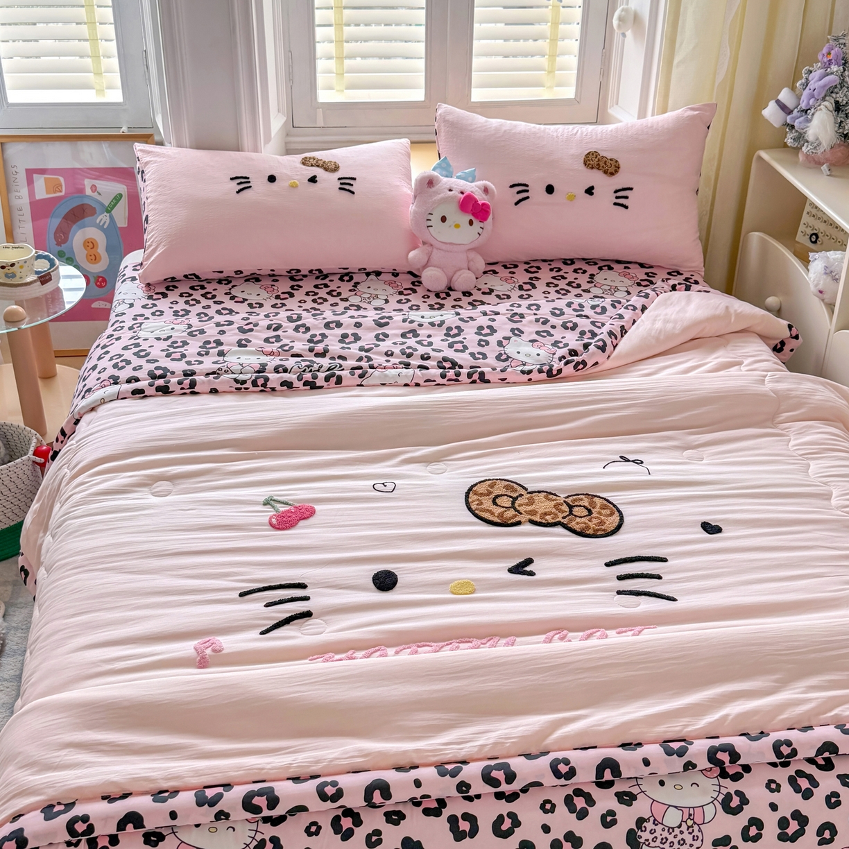 91家纺网 家纺一手货源 找家纺 优卡迪家纺馆 2026新款水洗棉印加绣夏被四件套下载文件包含买家秀 摩登KT-玉粉