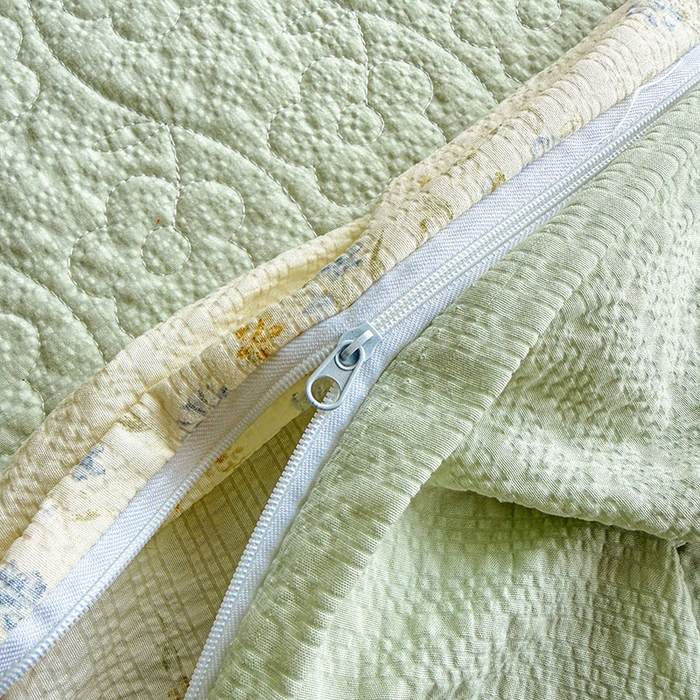 91家纺网 家纺一手货源 找家纺 凤杰家纺 2026新款云感双层纱床盖四件套 春意