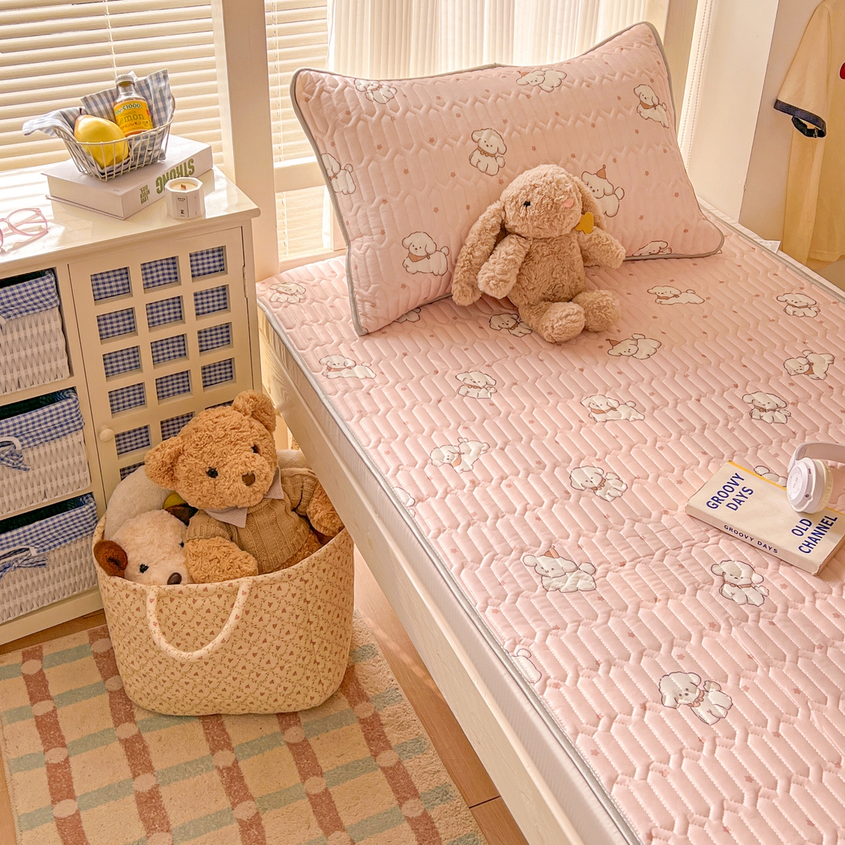 91家纺网 家纺一手货源 找家纺 （总）川悦生活 2026新款大版宿舍凉感丝学生床凉席三件套