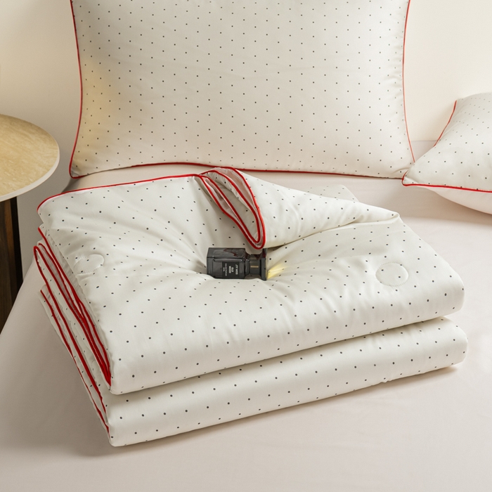 91家纺网 家纺一手货源 找家纺 爱彼家纺 2026新款冰丝印花夏被四件套滚边设计款冰丝空调被印花单夏被-系列一 夜影郁香