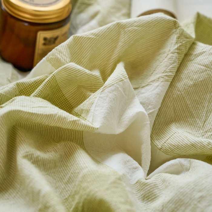 91家纺网 家纺一手货源 找家纺 春皖家纺 2026春夏新款全棉水洗棉单枕套枕套单件单品枕套 素雅-芳绿