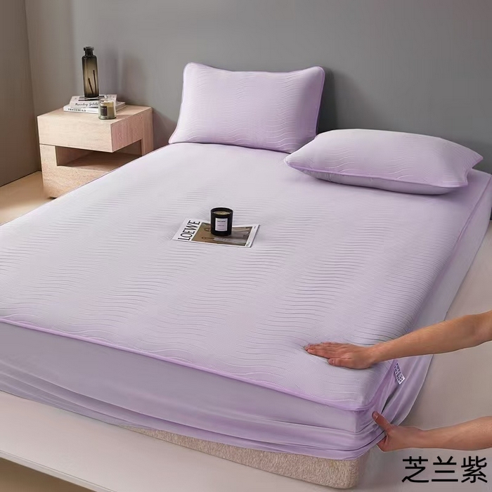 91家纺网 家纺一手货源 找家纺 玖玖爱家纺 2026新款0胶感母婴呱呱席床笠款 芝兰紫