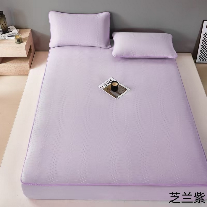 91家纺网 家纺一手货源 找家纺 玖玖爱家纺 2026新款0胶感母婴呱呱席床笠款 芝兰紫