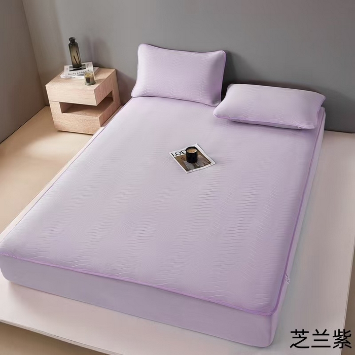 91家纺网 家纺一手货源 找家纺 玖玖爱家纺 2026新款0胶感母婴呱呱席床笠款 芝兰紫