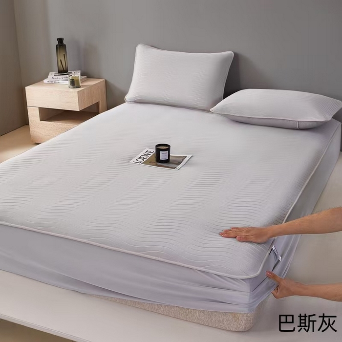 玖玖爱家纺 2026新款0胶感母婴呱呱席床笠款 巴斯灰