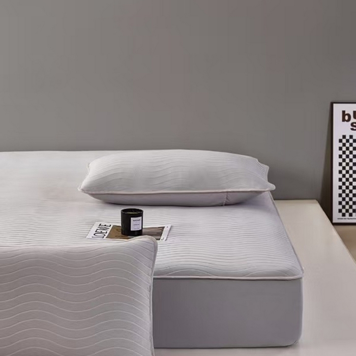 91家纺网 家纺一手货源 找家纺 玖玖爱家纺 2026新款0胶感母婴呱呱席床笠款 巴斯灰