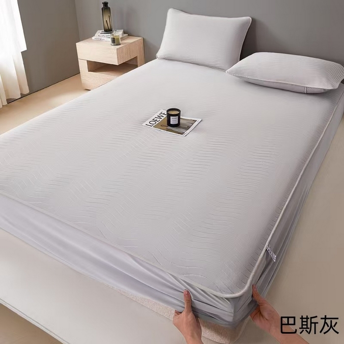 91家纺网 家纺一手货源 找家纺 玖玖爱家纺 2026新款0胶感母婴呱呱席床笠款 巴斯灰