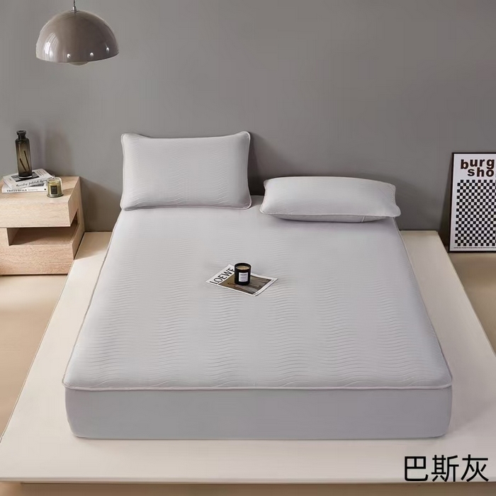 91家纺网 家纺一手货源 找家纺 玖玖爱家纺 2026新款0胶感母婴呱呱席床笠款 巴斯灰