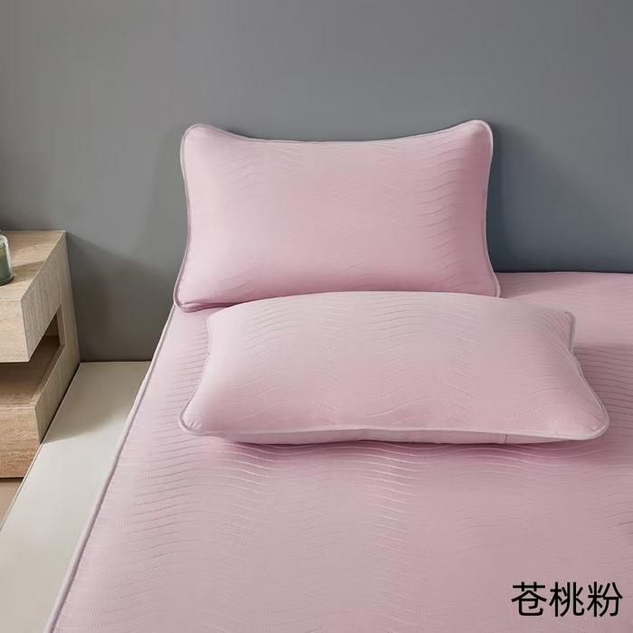 91家纺网 家纺一手货源 找家纺 玖玖爱家纺 2026新款0胶感母婴呱呱席床笠款 苍桃粉