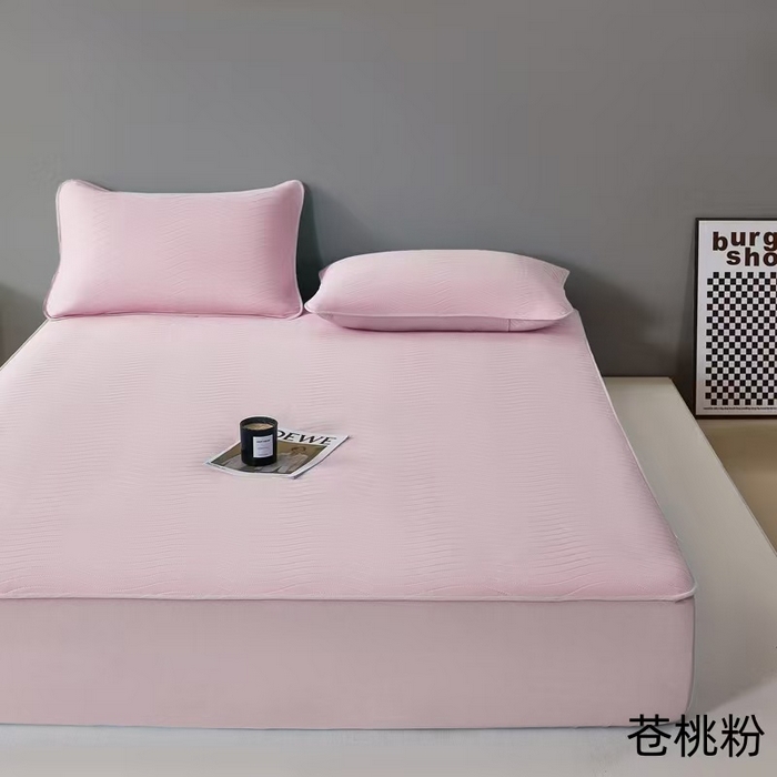 91家纺网 家纺一手货源 找家纺 玖玖爱家纺 2026新款0胶感母婴呱呱席床笠款 苍桃粉