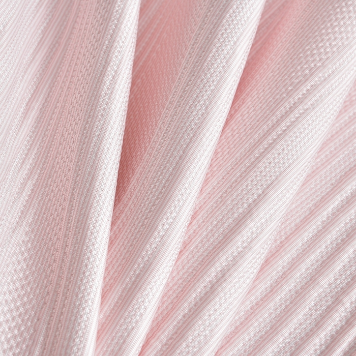 91家纺网 家纺一手货源 找家纺 诺梵家纺 2026新款冰豆豆PE高分子凉感印花床裙款凉席三件套 简时光粉