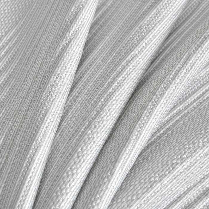 91家纺网 家纺一手货源 找家纺 诺梵家纺 2026新款冰豆豆PE高分子凉感印花床裙款凉席三件套 简时光灰