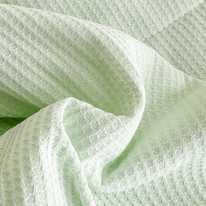 91家纺网 家纺一手货源 找家纺 宇淳国际 2026新款华夫格夏凉被 浅绿