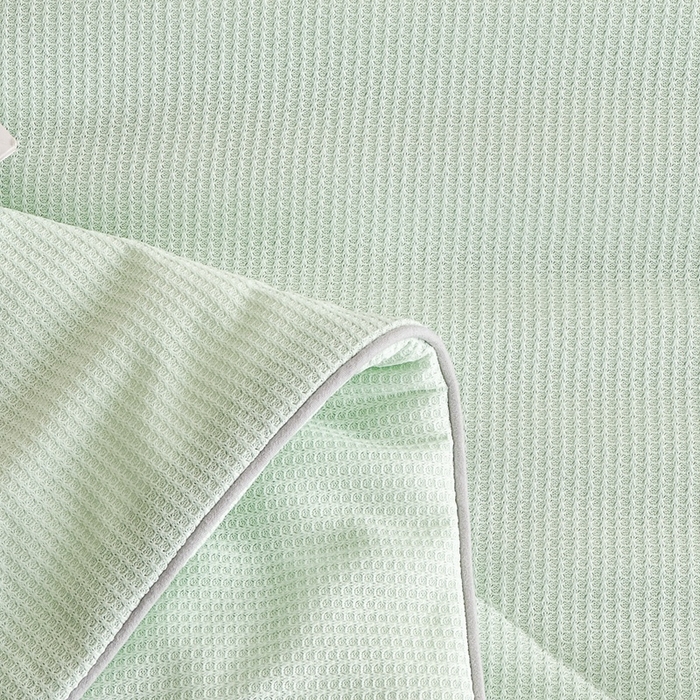 91家纺网 家纺一手货源 找家纺 宇淳国际 2026新款华夫格夏凉被 浅绿