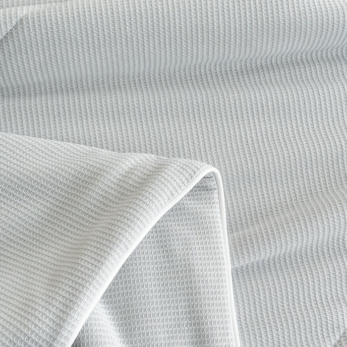 91家纺网 家纺一手货源 找家纺 宇淳国际 2026新款华夫格夏凉被 浅灰