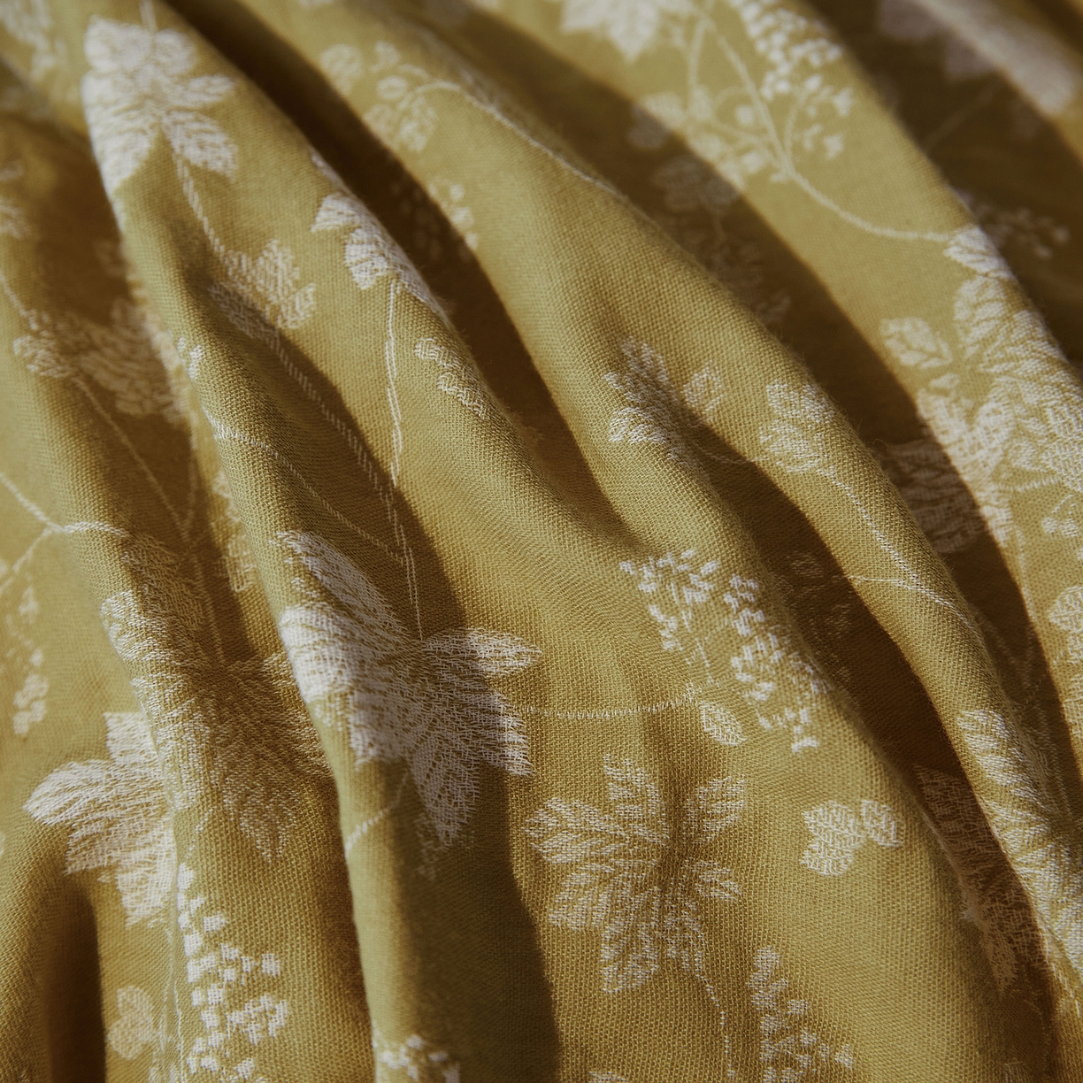 91家纺网 家纺一手货源 找家纺 （总）仰望棉麻双层纱供应链 2026新款全棉色织提花双层纱纽扣款四件套-森意棉棉