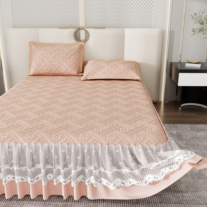 91家纺网 家纺一手货源 找家纺 （总）雅诗帛 2026新款PE凉感冰丝席三件套-织序