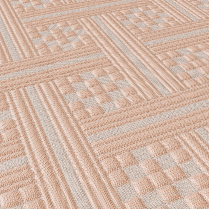 91家纺网 家纺一手货源 找家纺 雅诗帛 2026新款PE凉感丝床裙款凉席三件套-织序 织序床裙-粉