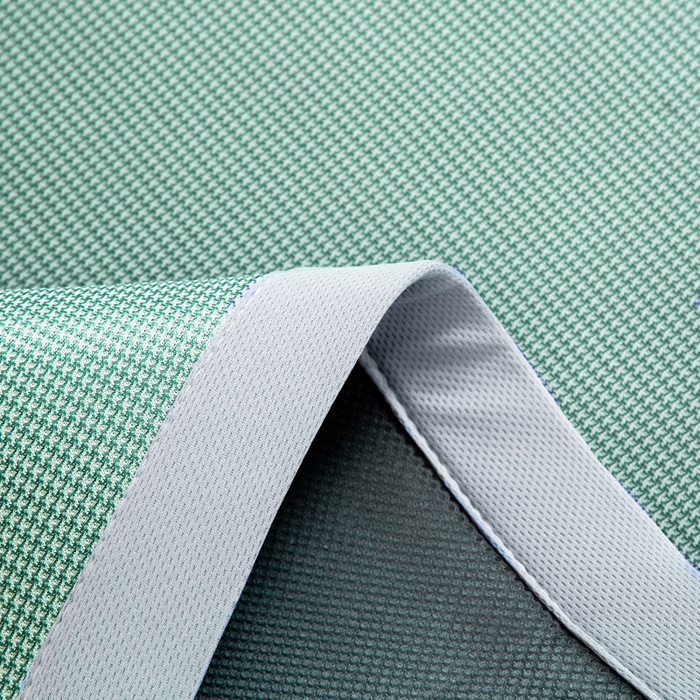 91家纺网 家纺一手货源 找家纺 家喜爱 2026新款碳光冰丝席子三件套加厚复合三明治款冰丝软席平铺席 千鸟格-绿【复合三明治款】