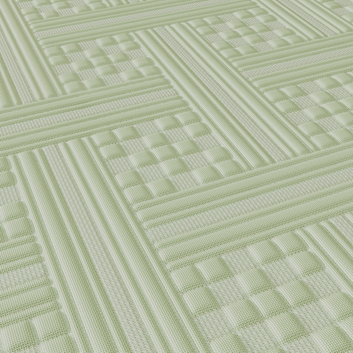 91家纺网 家纺一手货源 找家纺 雅诗帛 2026新款PE凉感丝床裙款凉席三件套-织序 织序床裙-绿