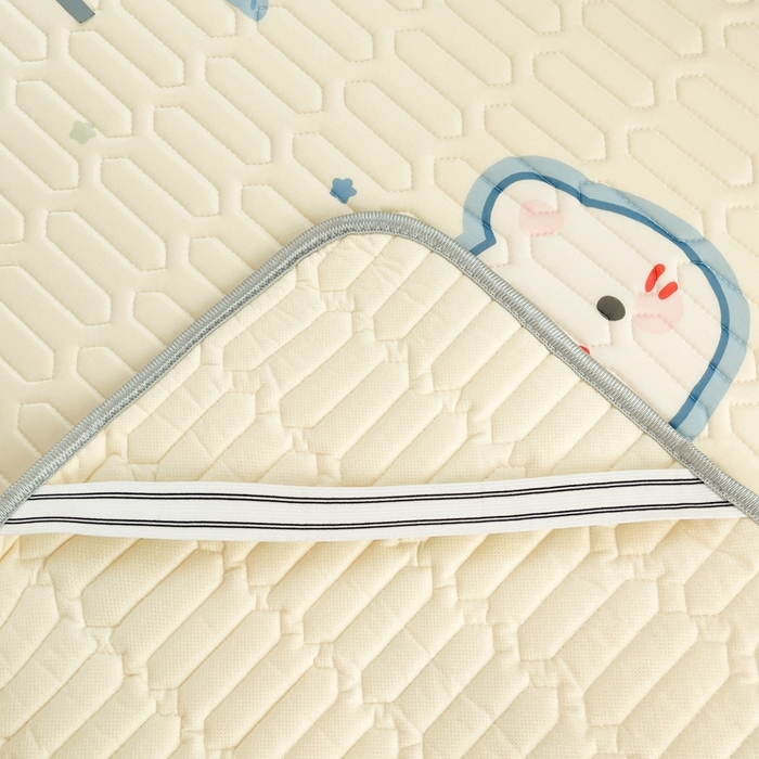 91家纺网 家纺一手货源 找家纺 川悦生活 2026新款大版宿舍凉感丝学生床凉席三件套 猫猫酱