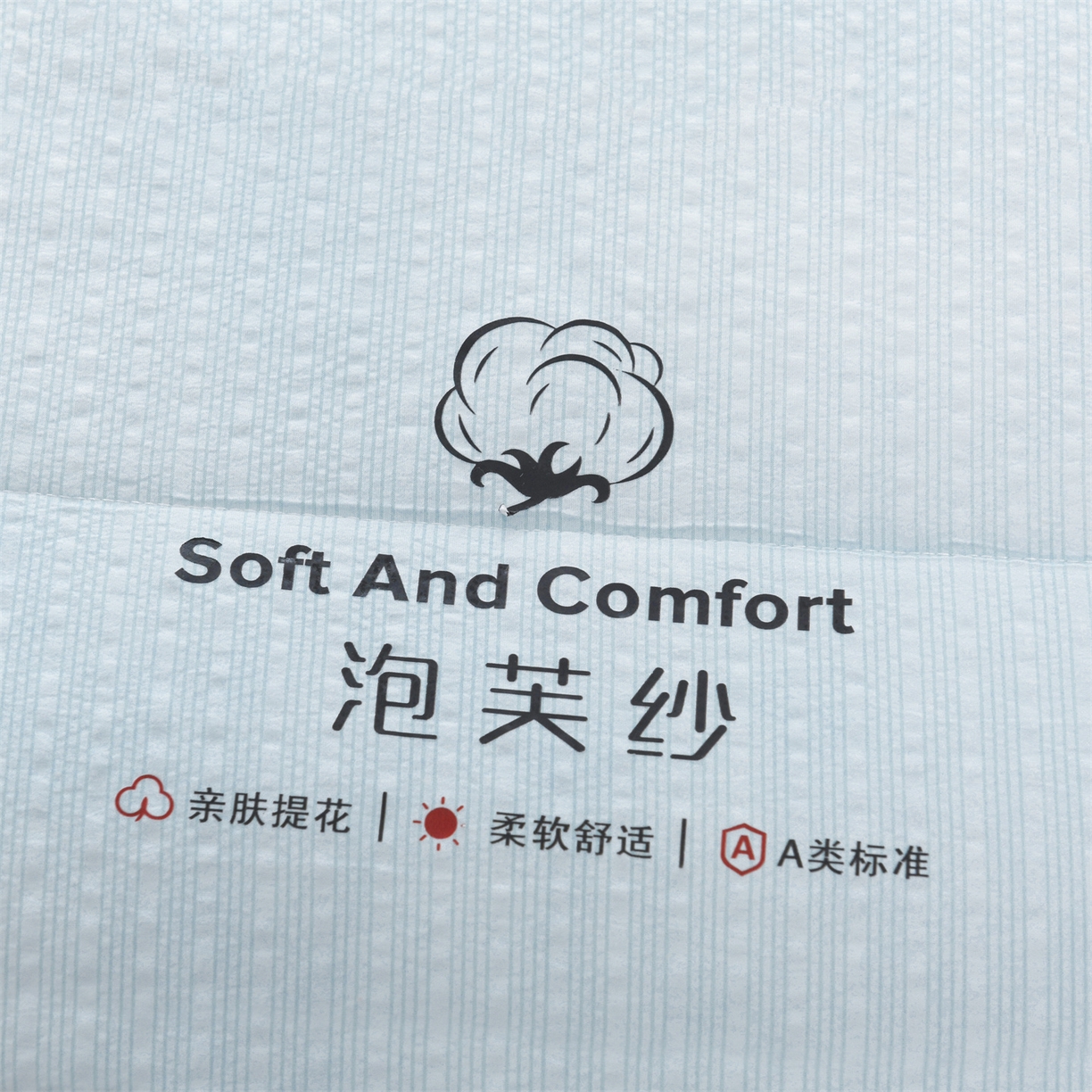 91家纺网 家纺一手货源 找家纺 恋绒家纺 2026春夏新款泡芙纱双层纱泡泡提花皱皱纱夏被夏凉被空调被 浅蓝色