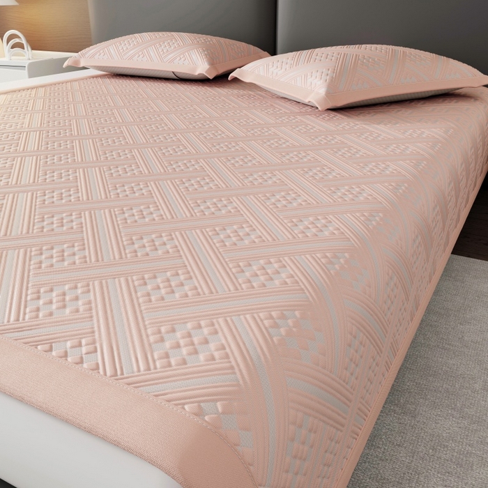 91家纺网 家纺一手货源 找家纺 （总）雅诗帛 2026新款PE凉感冰丝席三件套-织序