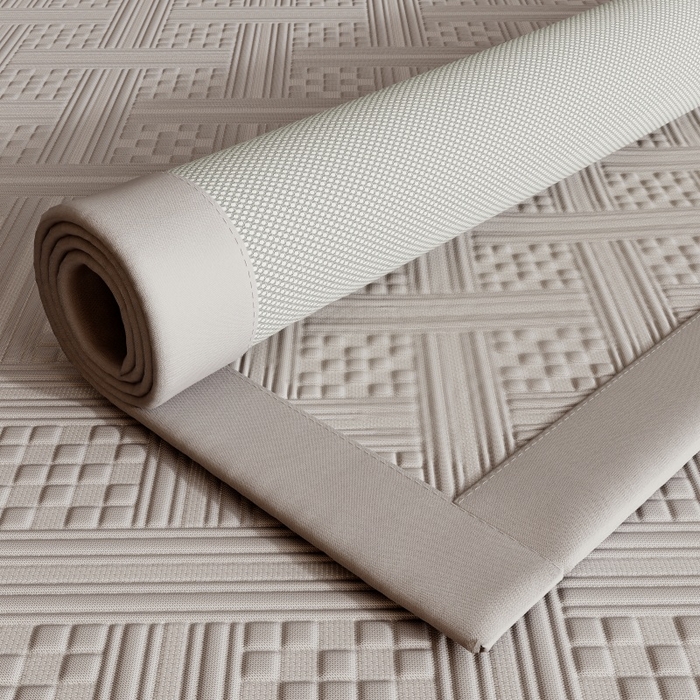 91家纺网 家纺一手货源 找家纺 雅诗帛 2026新款PE凉感冰丝席三件套-织序 床席织序-灰