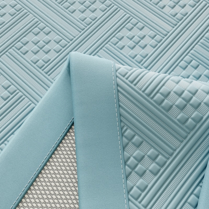 91家纺网 家纺一手货源 找家纺 雅诗帛 2026新款PE凉感冰丝席三件套-织序 床席织序-蓝