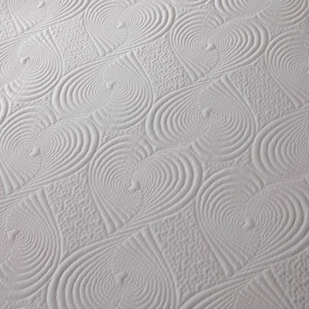 91家纺网 家纺一手货源 找家纺 木兰花 2026新款凉豆豆款PE高分子复合凉感席床盖款凉席三件套-控价228 天鹅之恋-雾灰