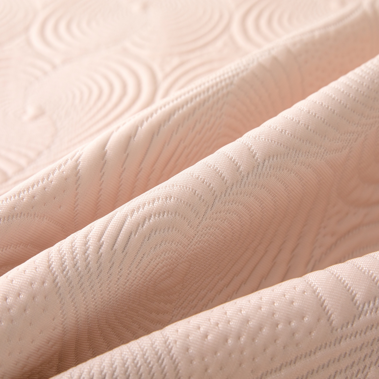 91家纺网 家纺一手货源 找家纺 木兰花 2026新款凉豆豆款PE高分子复合凉感席床盖款凉席三件套-控价228 天鹅之恋-樱花粉